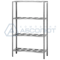 Стеллаж полочный СПЛн - 1000*500*1600 "Norma Inox" (полка-решетка 4 шт.)