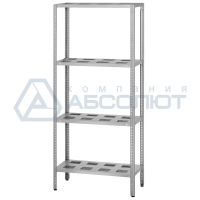 Стеллаж полочный СПЛб - 600*400*2000 "Base" (полка-решетка 4 шт.)