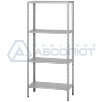 Стеллаж полочный СПЛб - 600*500*1800 "Base" (полка сплошная 4 шт.)