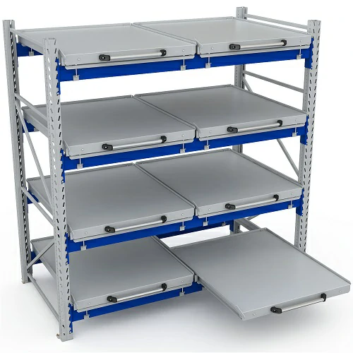 Стеллажи с выкатными платформами