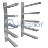 Сушка для противней горизонтальная СПГб - высотой 500 мм "Base", цинк, 5 уровней противней 300-1000*300-1000