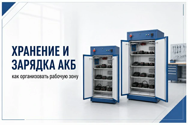 Как организовать хранение и зарядку литий-ионных аккумуляторов на предприятии