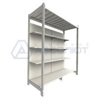 Стеллаж Нордика малый складской и интеграцией 2250-2500-800, 4 полки Стеллаж Нордика малый складской и интеграцией 2250-2500-800, 4 полки