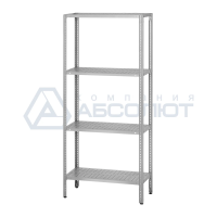 Стеллаж полочный СПЛб - 800*400*2000 "Base", 4 полки с перфорацией