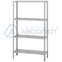 Стеллаж полочный СПЛб - 1000*400*2000 "Base" (полка перфорация 4 шт.)