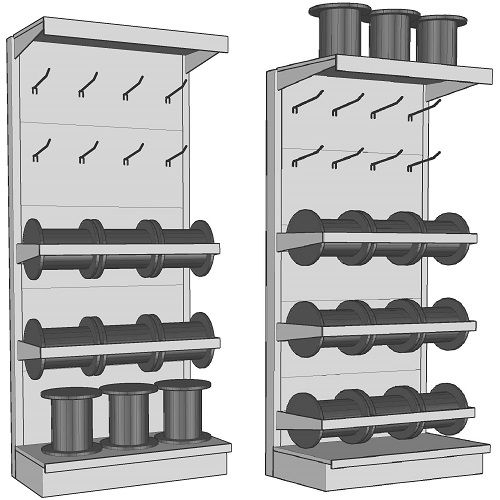 Торговые стеллажи для кабеля