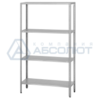 Стеллаж полочный СПЛб - 1000*600*1600 "Base" (полка сплошная 4 шт.)