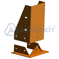 Отбойник составной для защиты стеллажей