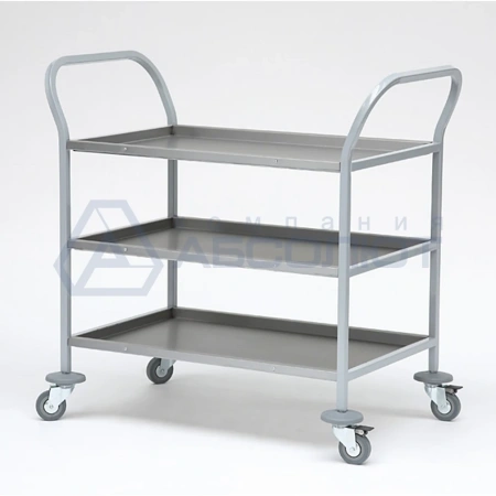Тележка для сервировки ТДСп - 800х500х860 «Profi Inox», 3 уровня
