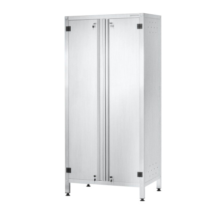 Шкаф кухонный ШЗКп - 1800х600х600 Profi Inox (двери распашные, 3 сплошные полки)