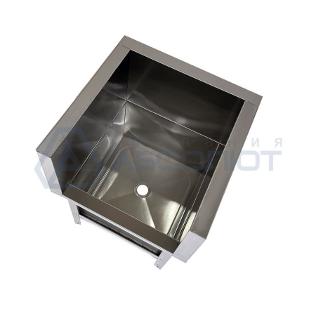 Ванна моповая сварная ВМСн - 700*700*500 (800) "Norma Zn", облицовка П-образная от компании Абсолют