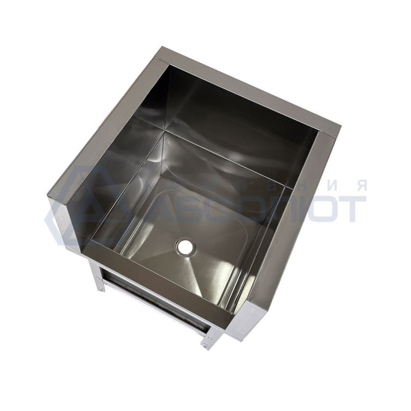 Ванна моповая сварная ВМСн - 700*700*500 (800) "Norma Zn", облицовка П-образная