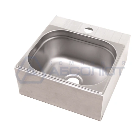 Рукомойник технологический консольный РТКб 330х330х150 «Base» (отв. д/смесит.) от компании Абсолют