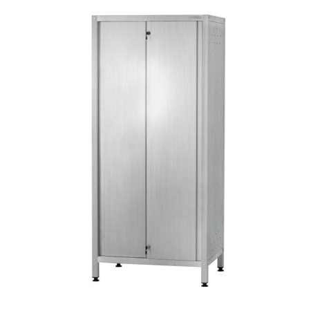 Шкаф кухонный ШЗКп - 1800х1500х600 Profi Inox (двери-купе, 2 сплошные полки)