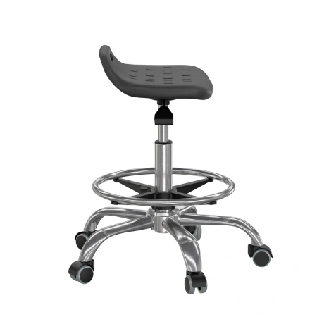 Табурет промышленный на ГЛ с кольцом для ног от компании Абсолют