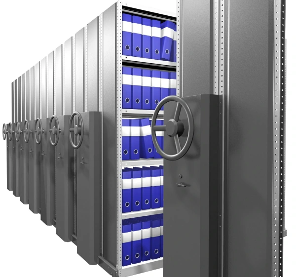 Стеллаж передвижной архивный Стеллаж передвижной архивный