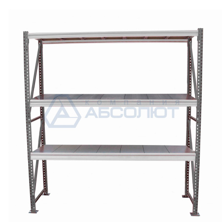 Стеллаж СФМ 2500х1500х800 (3 яруса с настилом), цинк (Л) от компании Абсолют
