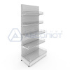 Стеллаж торговый пристенный Нордика 2400-1000-500, 5 полок