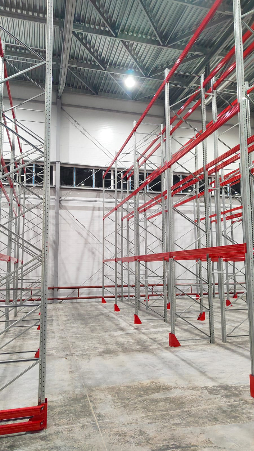 Паллетные стеллажи для хранения комплектующих теплого пола