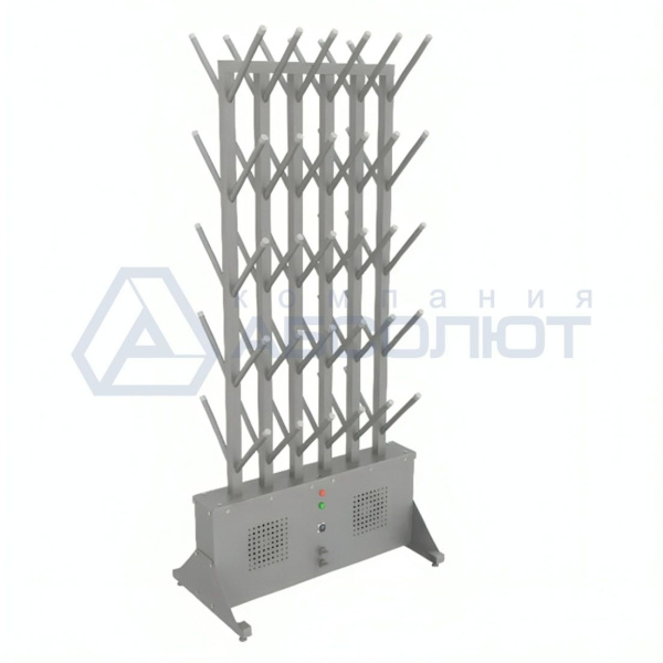 Двухсторонний сушильный стеллаж для обуви SL1 Вираж--Стандарт" (30 пар) с бактерицидной лампой и клапанами