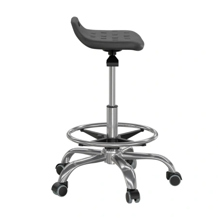 Табурет промышленный на ГЛ с кольцом для ног ICS-2R от компании Абсолют