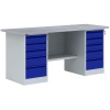 Верстак ВП-6Т, 1900 мм (фасад синий)