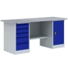 Верстак ВП-4, 1600 мм (фасад синий)