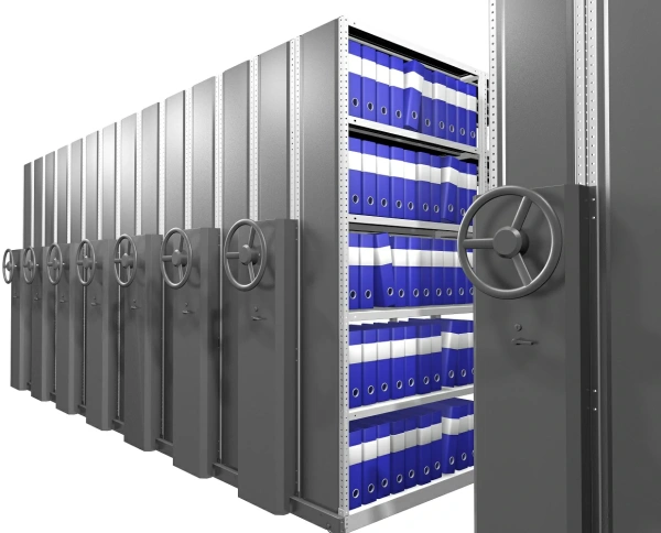 Стеллаж передвижной архивный Стеллаж передвижной архивный