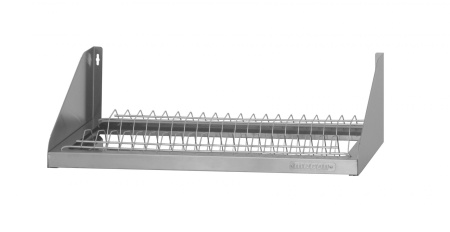 Полка для сушки посуды ПСПб - 1000*300*180 «Base», цинк, сетка «тарелки» (без поддона)