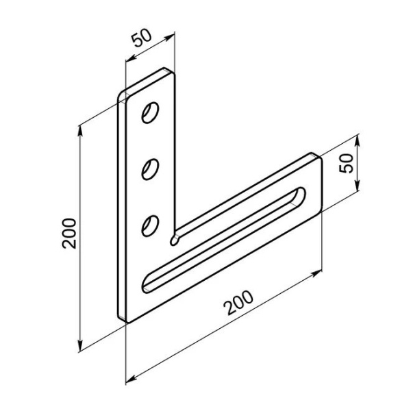 Упор угловой 200х200