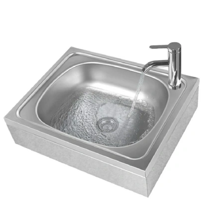 Рукомойник технологический консольный РТКб 500х400х140 «Base» (отв. д/смесит.) от компании Абсолют