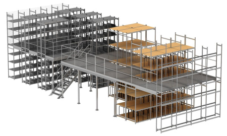 Стеллаж мезонинный (S=816 м²)