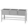 Ванны трехсекционные из нержавеющей стали Ванны трехсекционные из нержавеющей стали