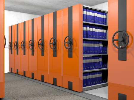 Стеллаж мобильный для архивов от компании Абсолют