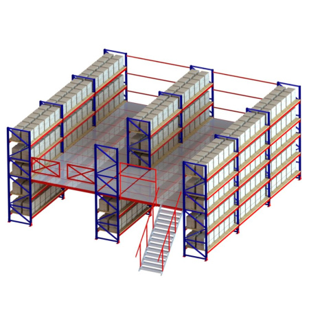 Стеллаж мезонинный