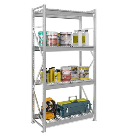 Стеллаж MS Pro Z 2500x1500x600, 4 яруса (сетчатые) от компании Абсолют Стеллаж MS Pro Z 2500x1500x600, 4 яруса (сетчатые) от компании Абсолют